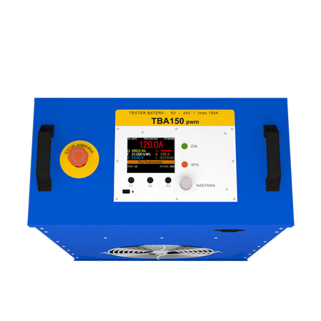 Tester baterii TBA150 - góra testera
